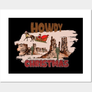 Howdy Christmas Posters and Art